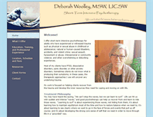 Tablet Screenshot of deborahwoolleytherapy.com